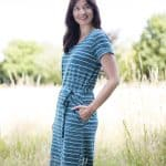 Painterly Stripe Weekend Dress