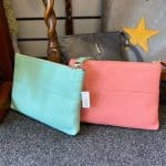 Wrist Strap Leather Handbag