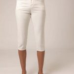 Stripe detail cropped trouser