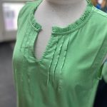 Liselin Frill Notch Neck Sleeveless Top