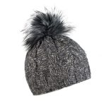 Elsa Grey Fleck Bobble Hat