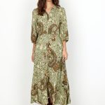 Ebon Collared Midi Dress