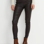Tabea Croc Effect Coated Legging