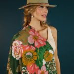 Folk Art Floral Print Scarf