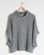 Cowl Neck Poncho Top - Image 2