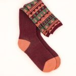 Fairisle Triangle Boot Socks