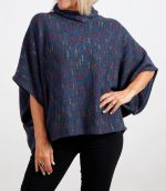Cowl Neck Poncho Top - Image 8