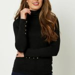 Jersey Roll Neck Top