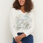 Dessy long Sleeve printed T-Shirt