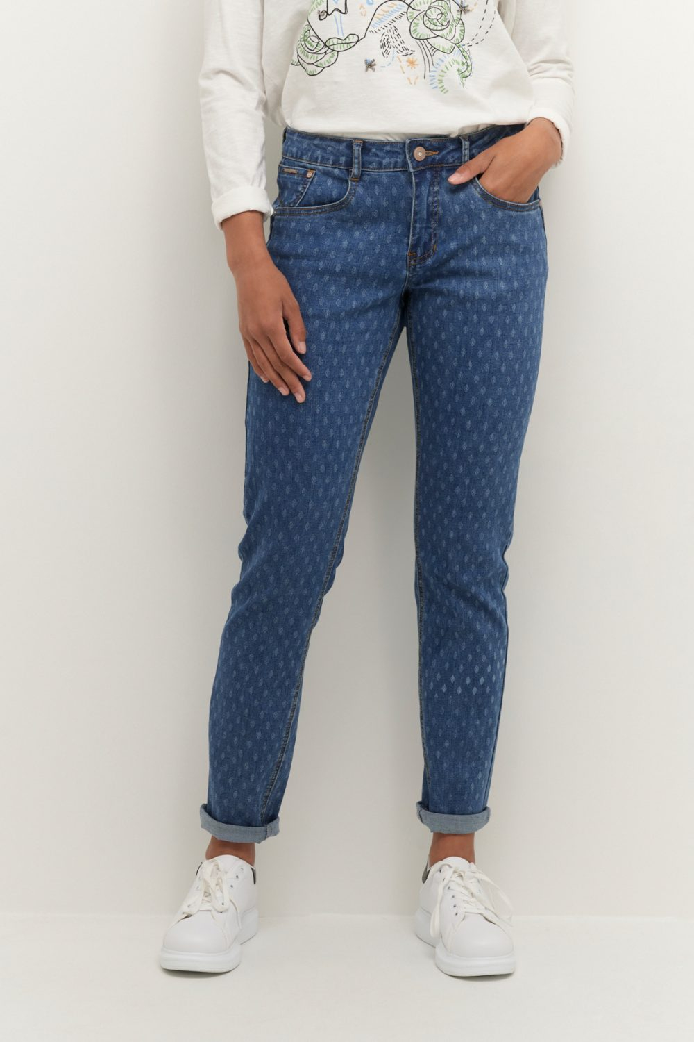 Lone Printed Denim Jeans - Image 1