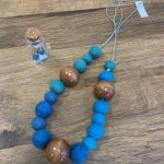 Chunky Long Wood/Colour Necklace