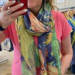Tropics Linen Print Scarf