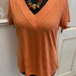 Pleated Neck Panelled Tee