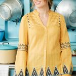 Peasant Blouse with Rik Rak Embroidery