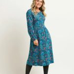 Uma Floral Paisley Midi dress