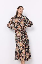 Takari Tie Waist Shirt Dress
