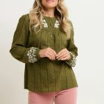 Basil Embroidered Blouse