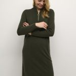 Dela High Neck Knit Dress