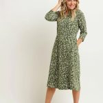 Orchard Leaf Midi dress