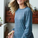 Mushroom Print Willow Bud Tee