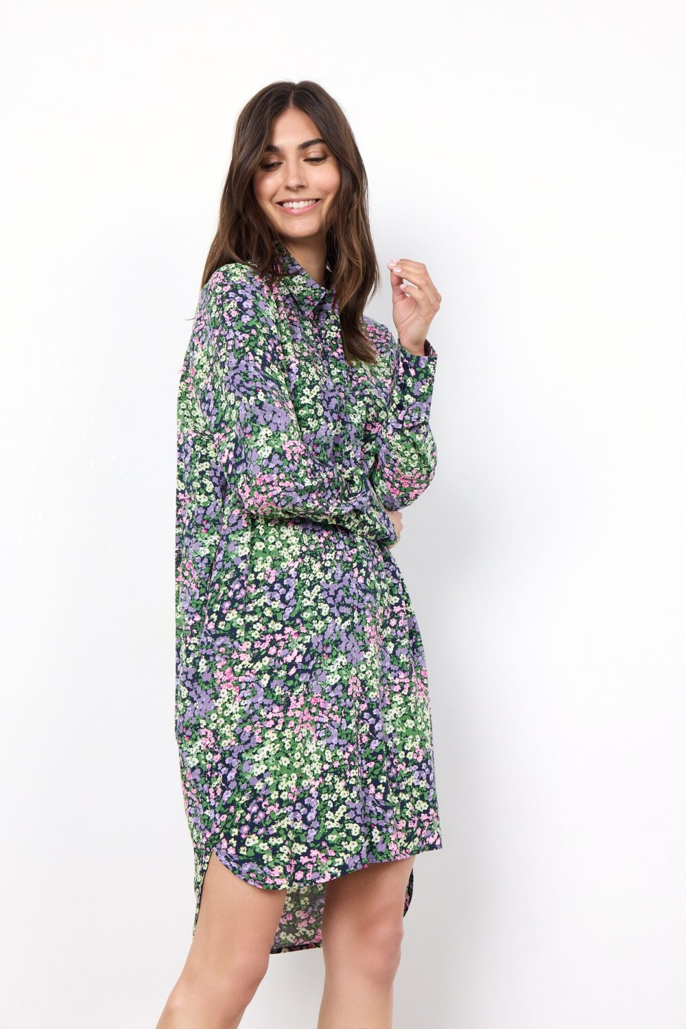 Abelone 3 Printed Shirt Dress - Image 1