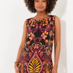 Azalea Black Print Tunic