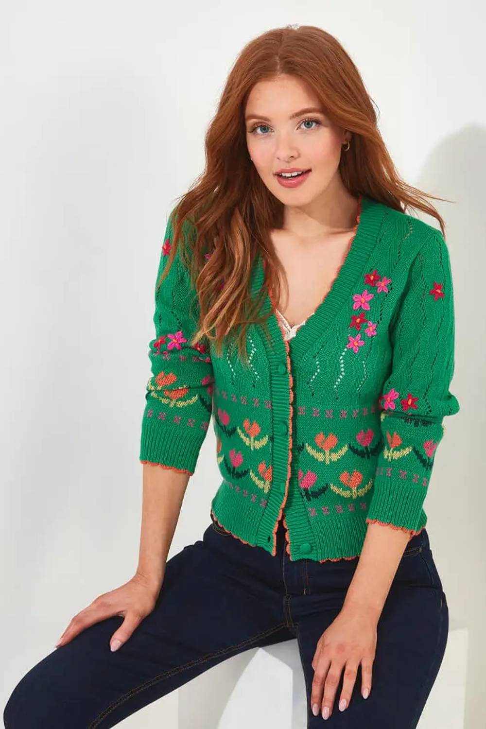 Sylvie Tulip Cardigan - White Leaf Boutique