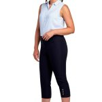 408C Eyelet Hem Detail Crop Trousers