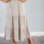 Cotton Tiered Skirt