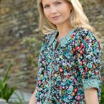 Lucille Collar Wild Flower Top