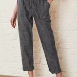 Cotton Chambray Cargo Trousers