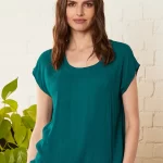 Crinkle Viscose Cap Sleeve Top