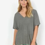 Delia 1 V-Neck Waffle Top