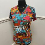 Huts V Neck Short Sleeve T-Shirt