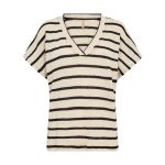 Fauna 1 Stripe V Neck Top