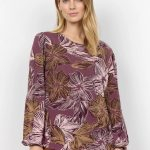 Ilone 1 Round Neck Patterned Blouse