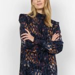 Ima 1 High Neck Shirred Blouse