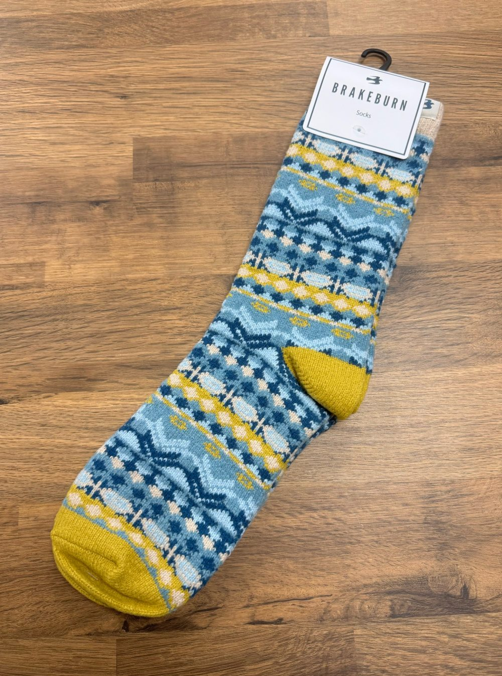 Fairisle Fluffy Socks - Image 1