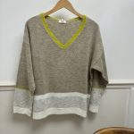 Woollen Striped Edge Jumper