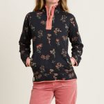 Printed Quarter Zip Sweatshirt