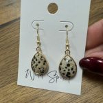 Dalmatian Olive Earrings