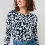 Monica Jersey Printed Top