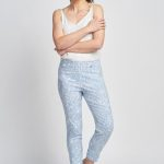 302CT Denim Paisley Slim Leg Bengaline Ankle Grazer