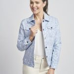 565JK Denim Paisley Bangaline Jacket