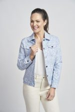565JK Denim Paisley Bangaline Jacket