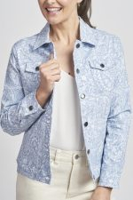 565JK Denim Paisley Bangaline Jacket - Image 2