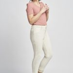 581CT Slim Fit Super Stretch Ecru Denim Ankle Grazer With Hem Feature