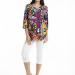 Copacabana Pleated 3/4 Sleeve Blouse