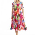 Jozani Godet Short Sleeve Dress