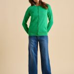 Kelly Green Classic Cardigan